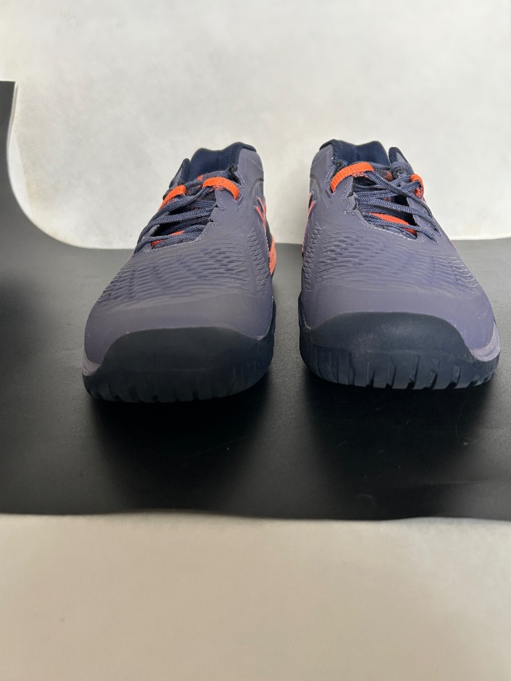 Asics Gel-Resolution X Clay Men's Tennis Shoes Greyish Purple/Nova Orange 12.5 W - Picture 6 of 12